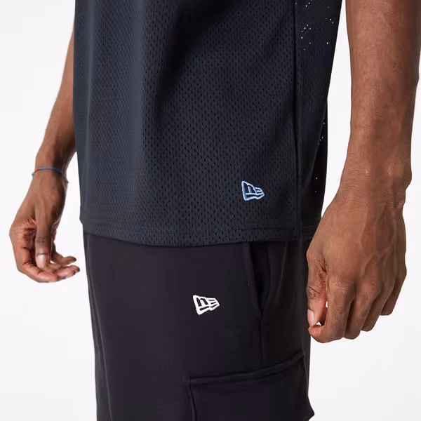 Memphis Grizzlies New Era Oversized NBA Mesh T-Shirt Black view 6