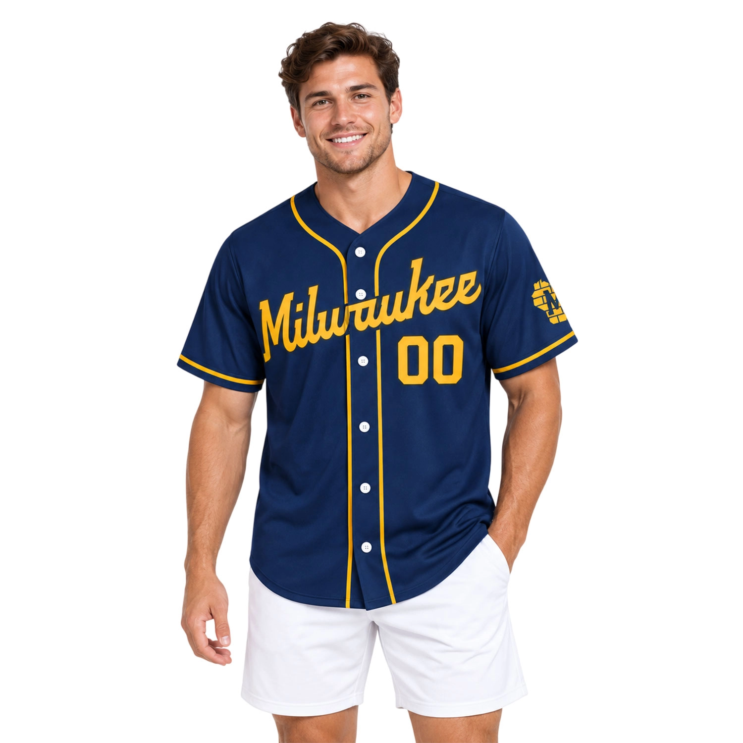 Milwaukee Brewers Navy Jersey Vibrant Baseball Style