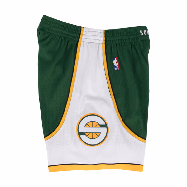Seattle SuperSonics 2007-08 Mitchell & Ness Swingman NBA Shorts Green view 3