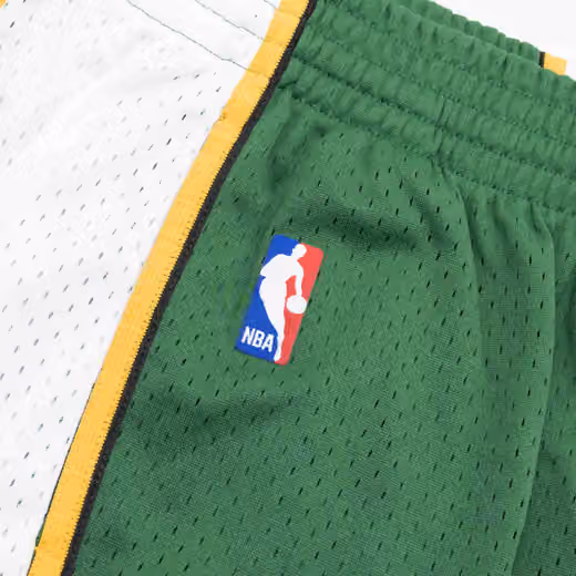 Seattle SuperSonics 2007-08 Mitchell & Ness Swingman NBA Shorts Green view 6
