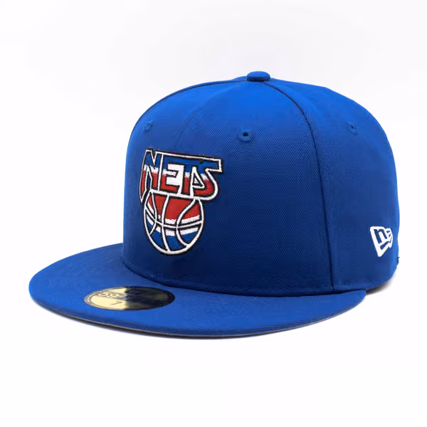 New Jersey Nets 2021 NBA Hardwood Classic Nights New Era 59FIFTY Fitted Cap Blue product photo