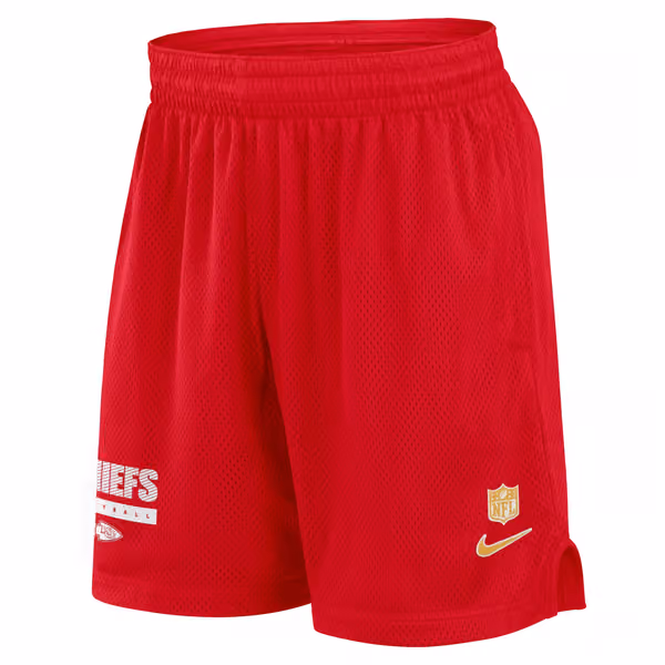 Kansas City Chiefs 2024 NFL Sideline Mesh Nike Dri-FIT Shorts Red view 1