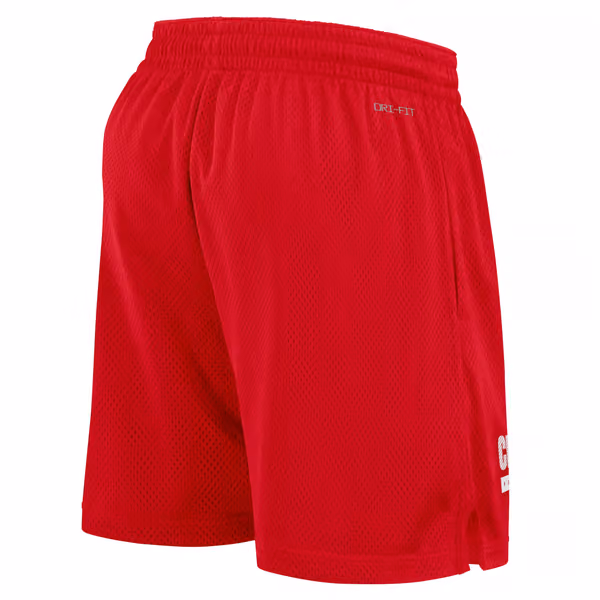 Kansas City Chiefs 2024 NFL Sideline Mesh Nike Dri-FIT Shorts Red view 2