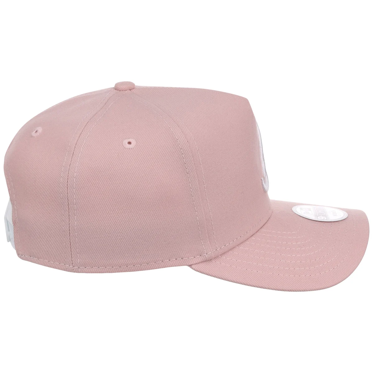 Atlanta Braves Women's New Era 9FORTY Pink A-Frame detail view