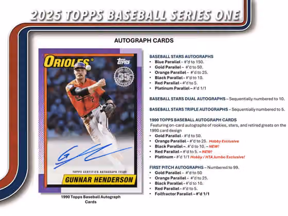 2025 Topps Series 1 Baseball MLB Hobby Jumbo Box view 6
