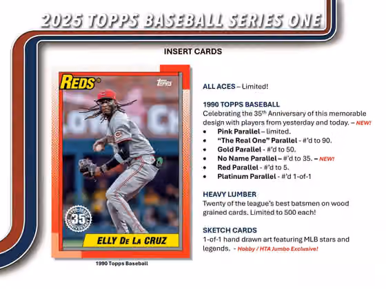 2025 Topps Series 1 Baseball MLB Hobby Jumbo Box view 4