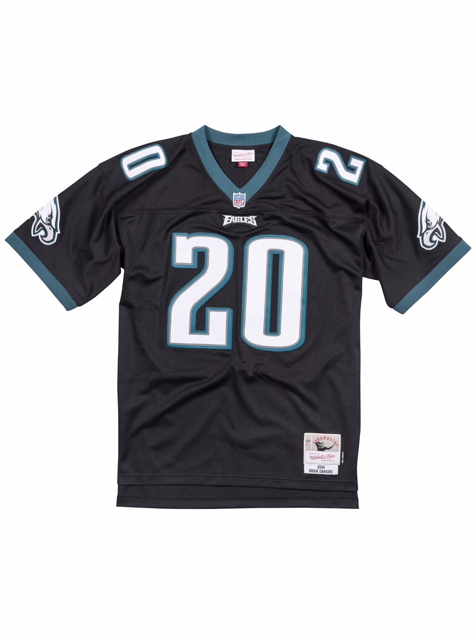 Brian Dawkins #20 Philadelphia Eagles 2004 Legacy Thowback NFL Jersey Black view 2