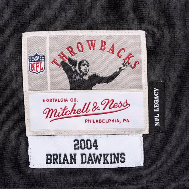 Brian Dawkins #20 Philadelphia Eagles 2004 Legacy Thowback NFL Jersey Black view 3