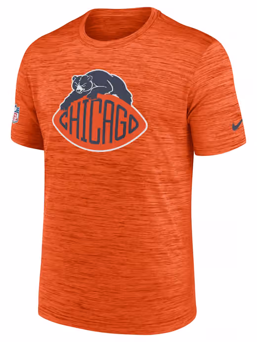 Chicago Bears 2026 NFL Rivalries Velocity Dri-FIT T-Shirt Orange view 2