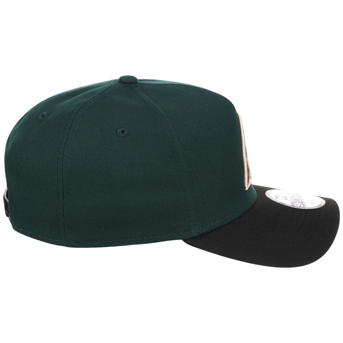 Arizona Diamondbacks MLB Dark Green x Black FASHION CORE New Era 9FORTY A-Frame detail view