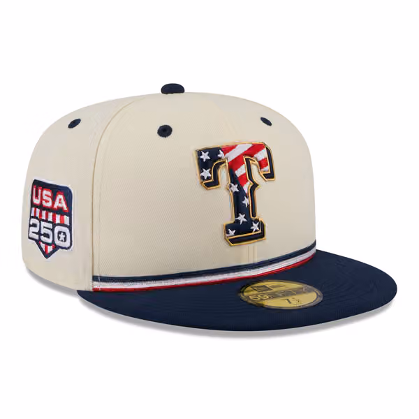 Texas Rangers 2026 4th of July USA 250 59FIFTY Fitted MLB Cap product photo