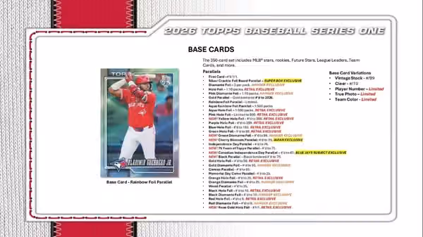 2026 Topps Series 1 Baseball MLB Mega Box view 3