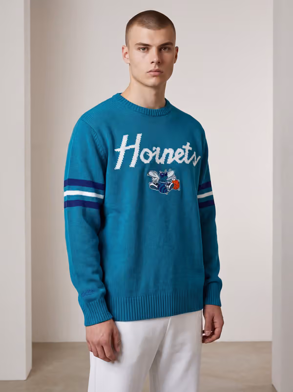 Charlotte Hornets NBA Head Coach Sweater Teal view 1