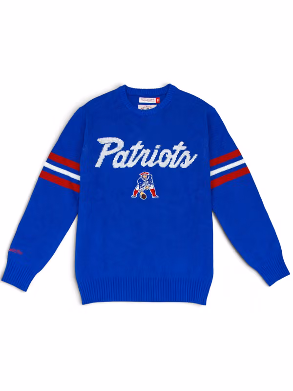 New England Patriots NFL Head Coach Sweater Blue view 2