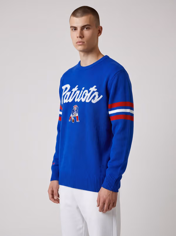 New England Patriots NFL Head Coach Sweater Blue view 1
