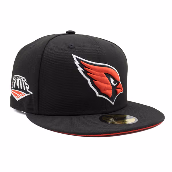 Arizona Cardinals Super Bowl XLIII New Era 59FIFTY Fitted NFL Cap Black product photo