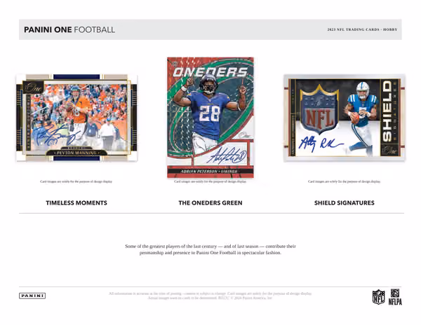 2023 Panini ONE Football NFL Hobby Box view 3
