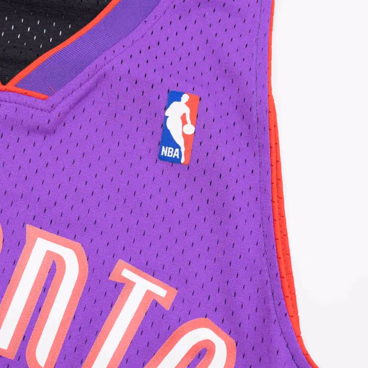 Vince Carter #15 Toronto Raptors 1999-00 Swingman NBA Jersey Purple/Black view 5