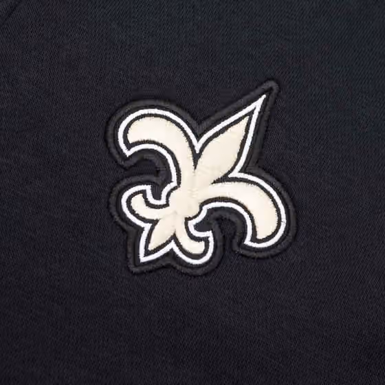 New Orleans Saints Full-Zip Nike Club Fleece Hoodie Black view 4