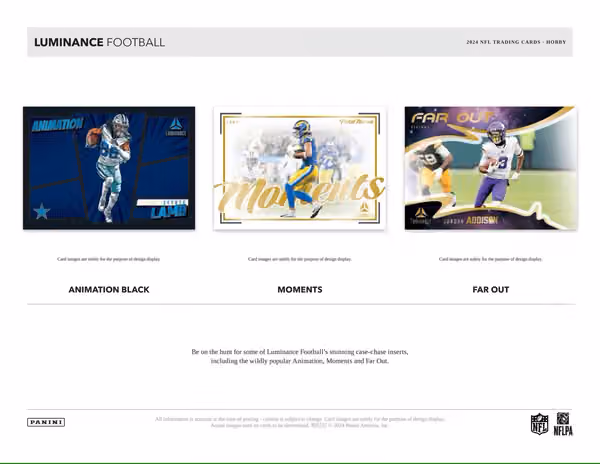 2024 Panini Luminance Football NFL Hobby Box view 4