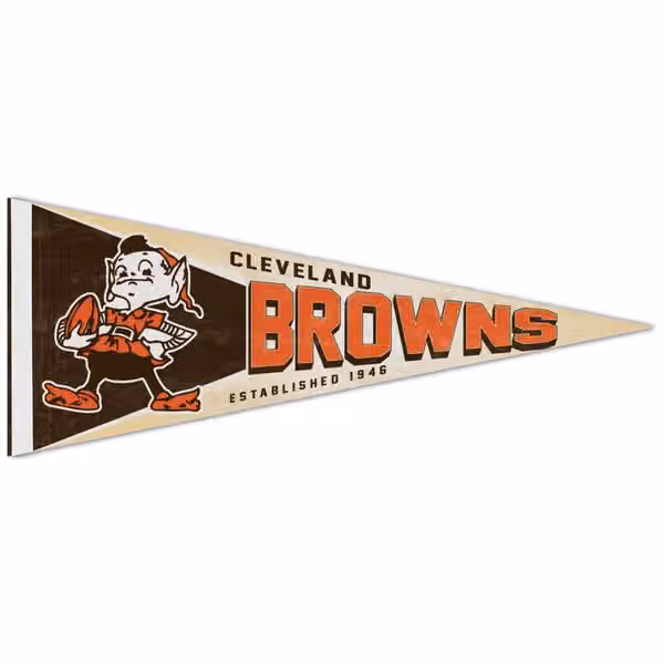 Cleveland Browns Premium Throwback NFL Pennant view 1