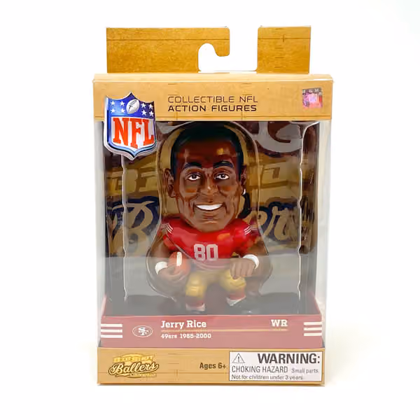 Jerry Rice San Francisco 49ers Big Shot Ballers Legends NFL Figure view 2