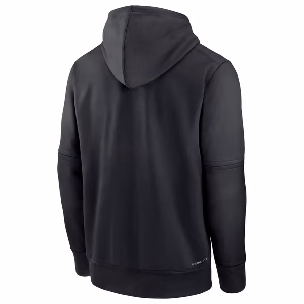 Miami Marlins 2023 MLB Authentic Pregame Nike Therma Hoodie view 2