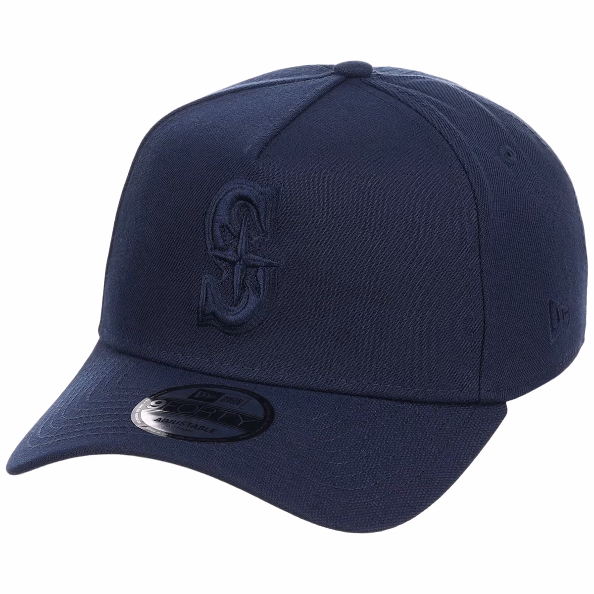 Seattle Mariners MLB Navy FASHION CORE New Era 9FORTY A-Frame detail view