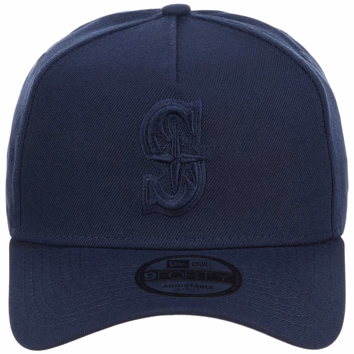 Seattle Mariners MLB Navy FASHION CORE New Era 9FORTY A-Frame detail view