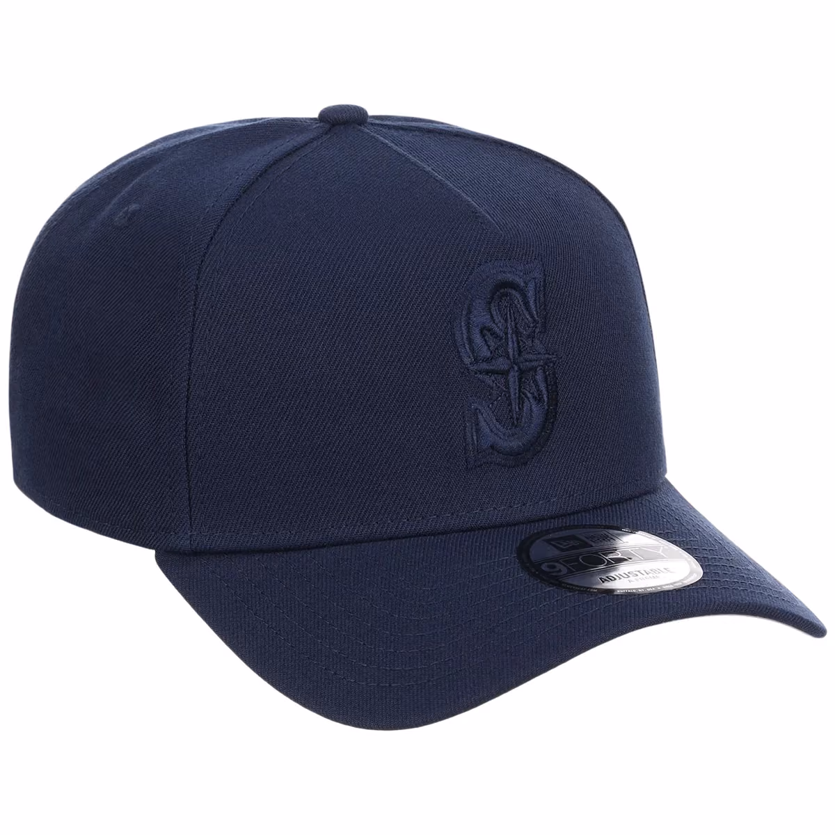 Seattle Mariners MLB Navy FASHION CORE New Era 9FORTY A-Frame front view