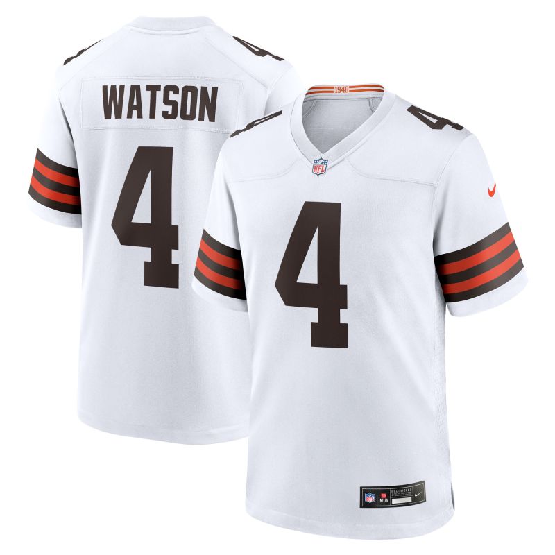 Deshaun Watson #4 Cleveland Browns Nike Game NFL Jersey White view 1