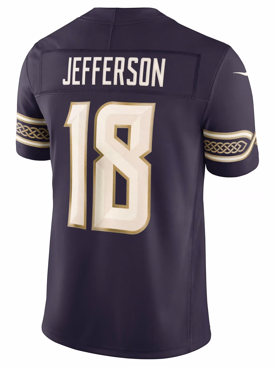 Justin Jefferson #18 Minnesota Vikings 2026 Rivalries Stitched Limited NFL Jersey Purple view 3