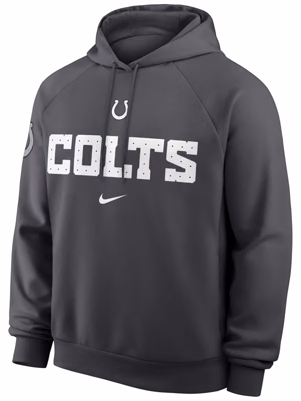 Indianapolis Colts 2026 NFL Rivalries Dri-FIT Pullover Hoodie Anthracite view 1