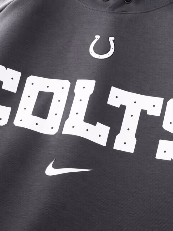 Indianapolis Colts 2026 NFL Rivalries Dri-FIT Pullover Hoodie Anthracite view 3