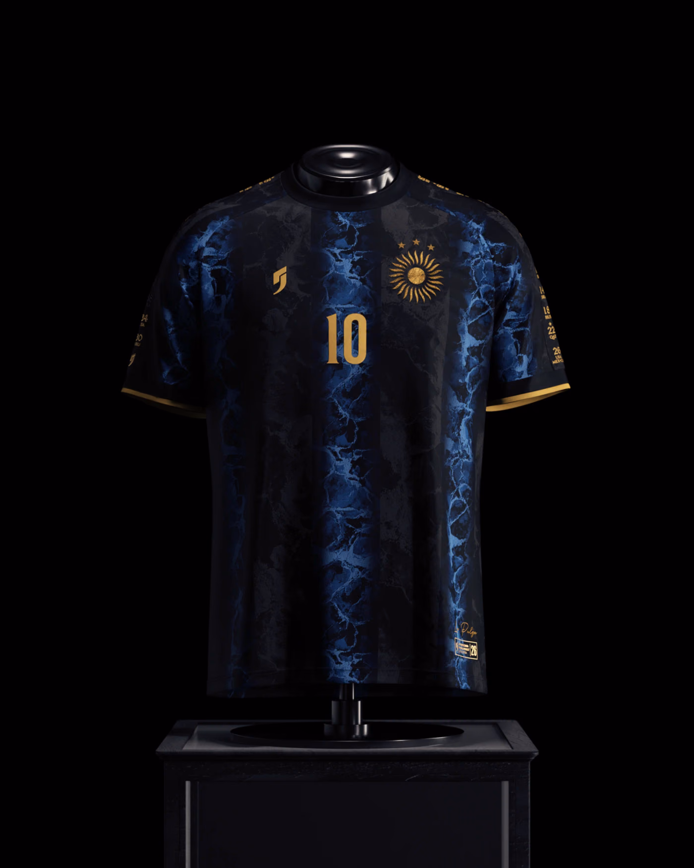 Jersevo Custom Personalized La Pulga "Glacier" Jersey (2026WC Edition) front view