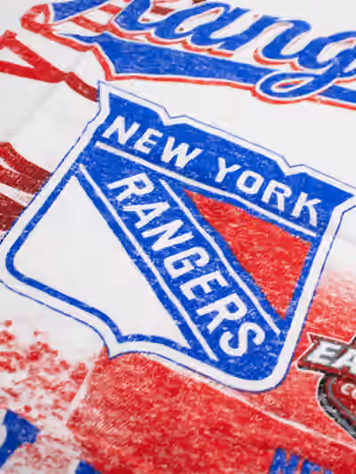 New York Rangers Division Oversized NHL T-Shirt White view 3