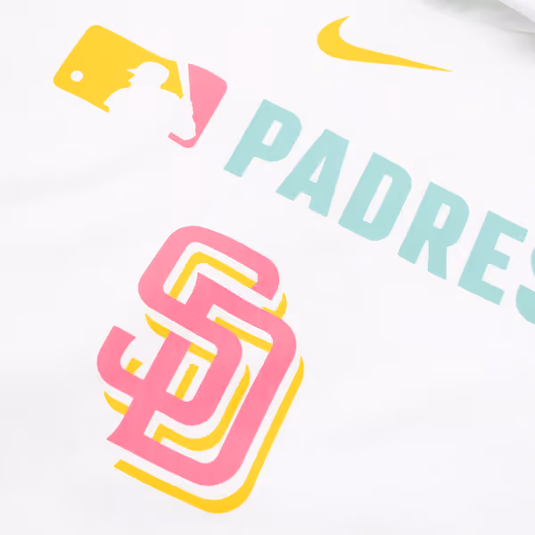 San Diego Padres 2025 City Connect MLB Authentic Therma Hoodie White view 3