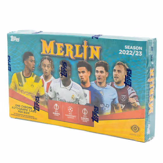 2022/23 Topps Merlin Chrome UEFA Club Competitions Soccer Hobby Box view 1