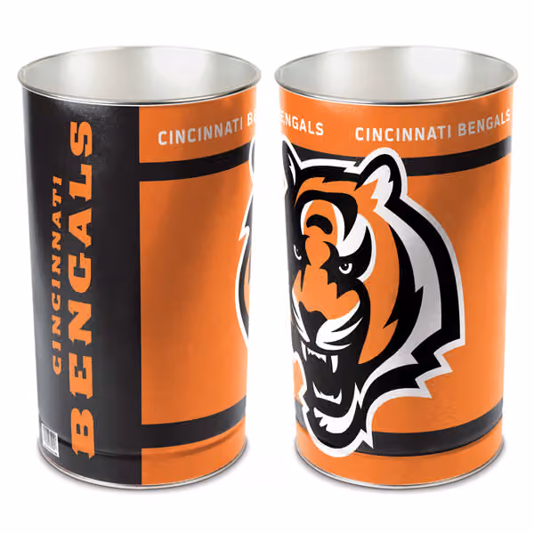 Cincinnato Bengals Logo American Football NFL Wastebasket view 1
