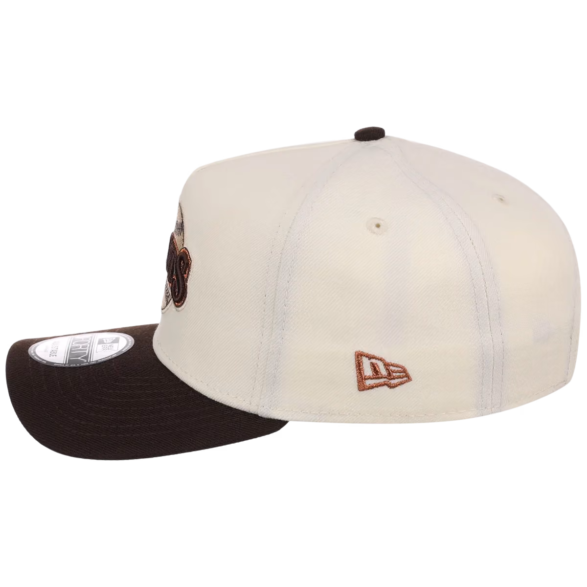 San Francisco Giants MLB Walnut Reserve New Era 9FORTY A-Frame detail view