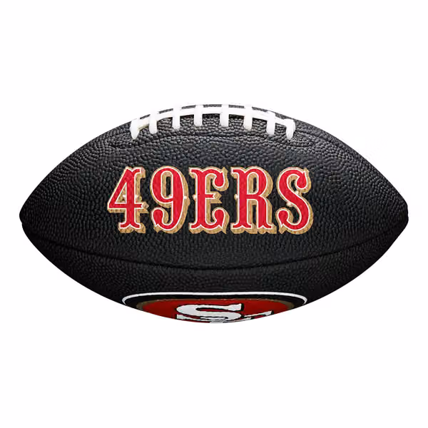 San Francisco 49ers NFL Wilson Mini Football Black view 1