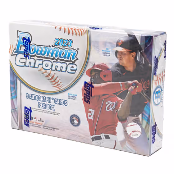 2023 Bowman Chrome Baseball HTA Choice MLB Box view 1