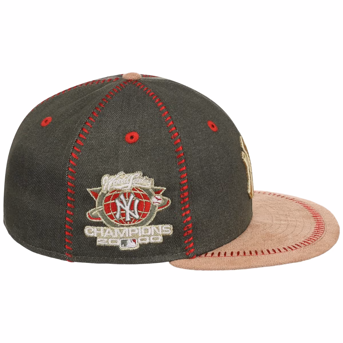 New York Yankees Michael Rainey Jr. x New York Yankees “With Love” New Era Collection - Olive New Era 59FIFTY detail view