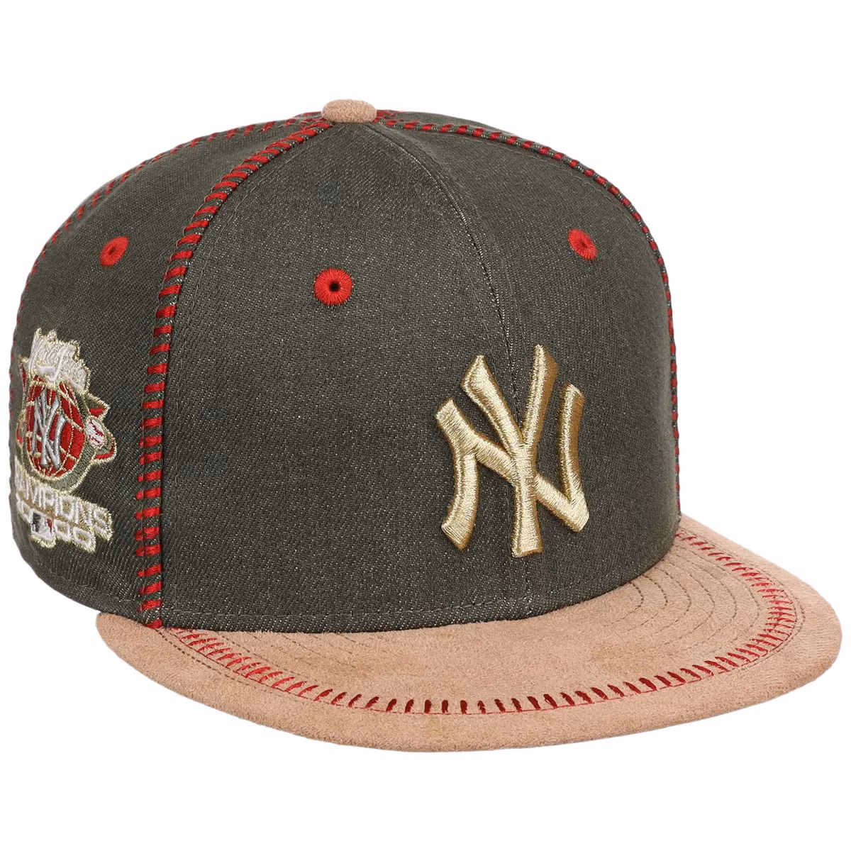 New York Yankees Michael Rainey Jr. x New York Yankees “With Love” New Era Collection - Olive New Era 59FIFTY front view
