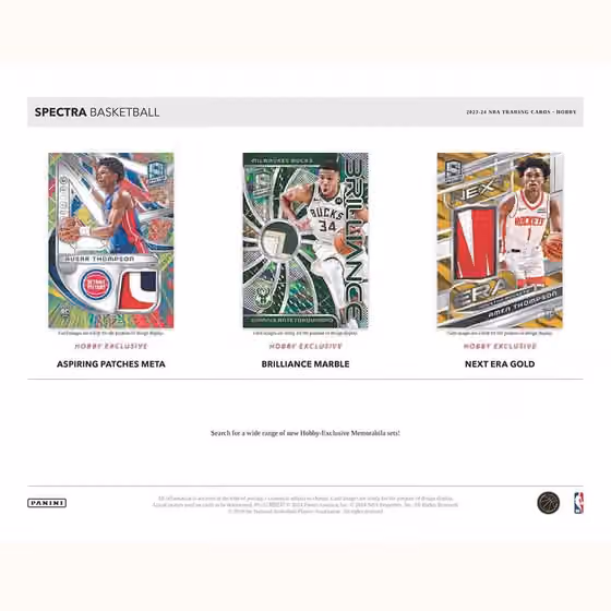 2023/24 Panini Spectra Basketball NBA Hobby Box view 5
