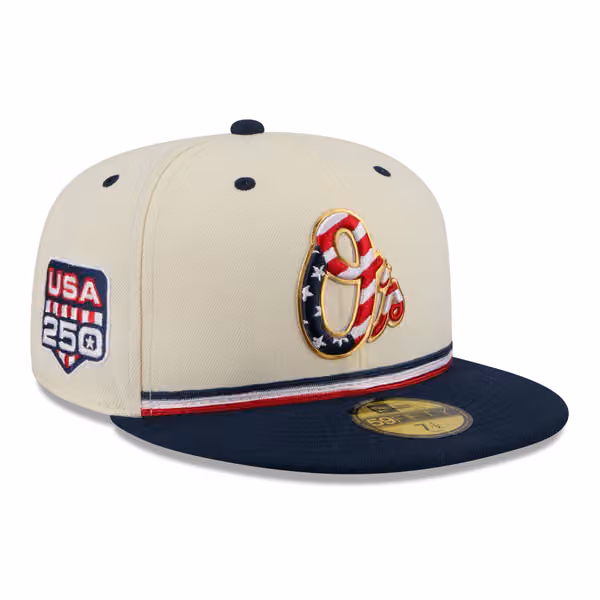 Baltimore Orioles 2026 4th of July USA 250 59FIFTY Fitted MLB Cap product photo