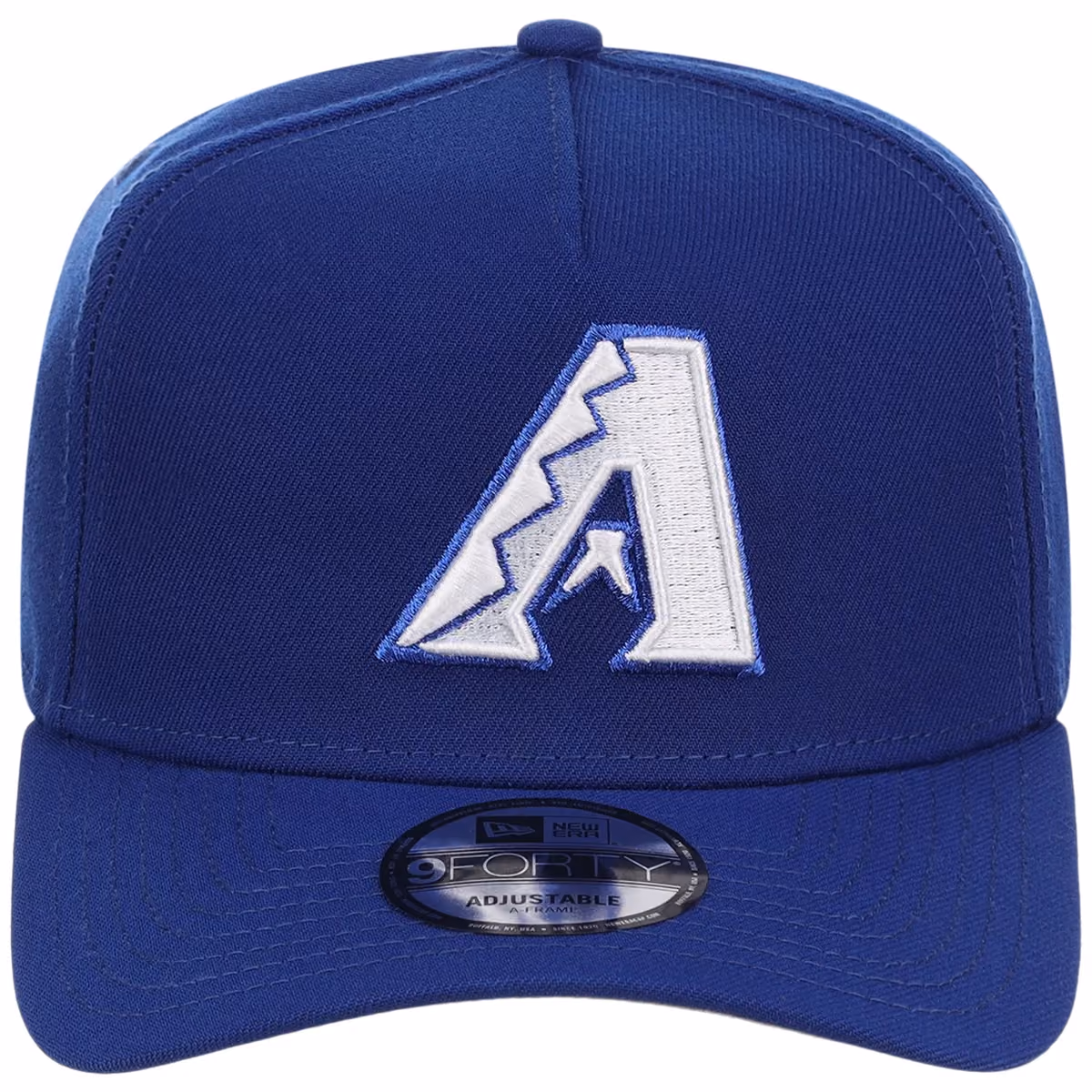 Arizona Diamondbacks MLB Royal Blue FASHION CORE New Era 9FORTY A-Frame detail view