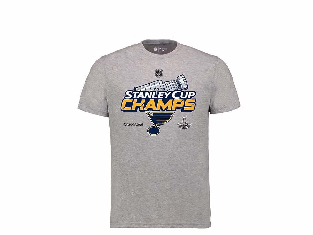 NHL Stanley Cup 2019 Champions St. Louis Blues Locker Room T-Shirt front
