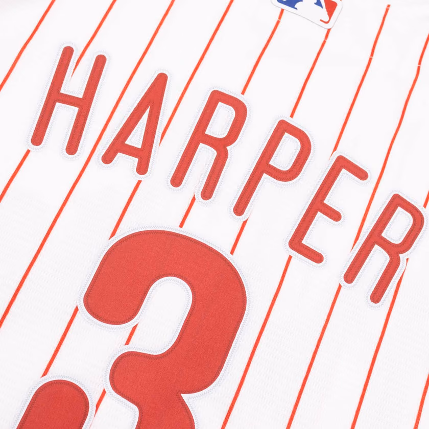 Bryce Harper #3 Philadelphia Phillies Nike Replica MLB Jersey Pinstripe (YOUTH) view 4