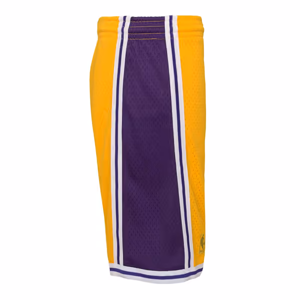 Los Angeles Lakers 1996-97 Youth Swingman NBA Shorts Yellow (YOUTH) view 3
